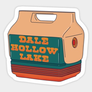 Dale Hollow Lake Kentucky Tennessee Retro Cooler Sticker